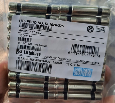Протектор перенапряжения плазмы нагнетательной трубы газа наивысшей мощности SL-1026-275 Littelfuse