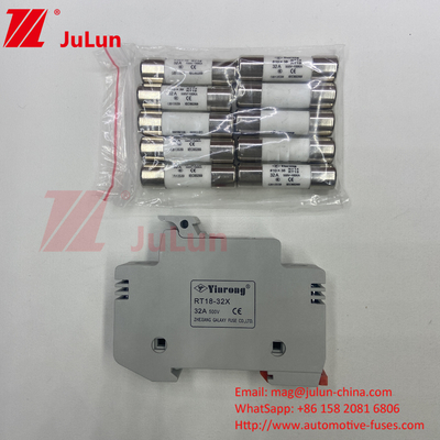 1000VDC-1500VDC Содержатель солнечного фотоэлектрического предохранителя с предохранителем 2 ампера