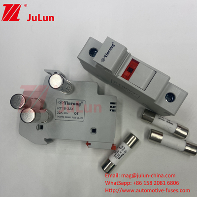 1000VDC 1500VDC 500VDC DIN Rail Солнечная панель DC 32 ампер Солнечный предохранитель с предохранителем для фотоэлектрической энергии