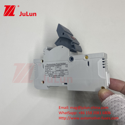 TUV DC Solar Fuse Fusible Holder Box Base DNPVF1-32 Защита солнечной системы 10x38MM 1000V GPV Быстрый удар Керамический DIN Rail
