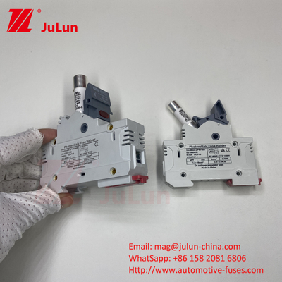 DIN Guide Fuse Holder 15A 1000VDC с дизайном керамического держателя предохранителя 14*85mm 32a 1000VDC Pv Fuse Holer