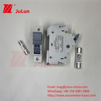 SeanRo Solar PV Din Rail Fuse Holder для предохранителя 10*38mm 1000V 15amp DC предохранитель 25A