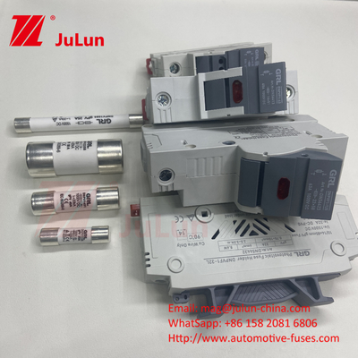 Сжигатель 1500vdc 20a DNPVF1-32L Солнечная система Pv Сжигатель 1500vdc быстрый удар Керамический DIN Rail Moun 10x85MM 1500V Тепловой сжигатель