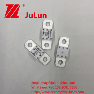 ASTM A202001-100A 150VDC Керамические автомобильные предохранители небольшого размера Рекомендуется ограниченный крутящий момент 11-13N·m для защиты от короткого замыкания высокого тока M8