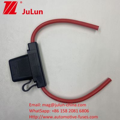 ATC/ATO Custom Inline Fuse Holder 14AWG 16AWG 18AWG 20AWG Проводка 80AMP Бледное предохранитель Автомобильное предохранитель