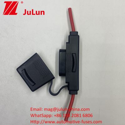 ATC/ATO Custom Inline Fuse Holder 14AWG 16AWG 18AWG 20AWG Проводка 80AMP Бледное предохранитель Автомобильное предохранитель