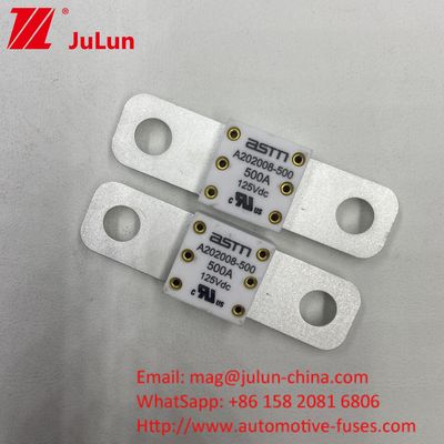 125VDC 150A A202008 Быстрозаряжающийся предохранитель электрического транспортного средства для транспортных средств 100A 150A 200A 250A 300A 350A 400A 500A