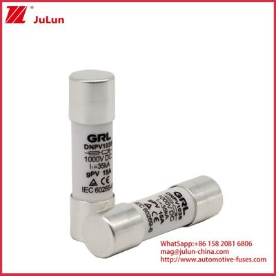 15A 1000VDC Fuse Link Solar GPV DC Fuse 10*38mm 32A Для защиты от электричества в фотоэлектрических системах для использования с корпусом предохранителя
