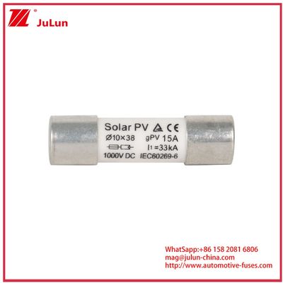15A 1000VDC GPV Fuse 10*38 для солнечных энергетических систем IEC60269-6