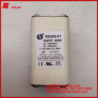 400A AC1250V IEC 100KA DC1000V UL AR Керамический квадрат Автомобильные предохранители Автомобильные предохранители для электромобилей и автомобилей