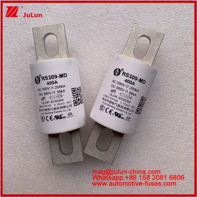 RS309-MD 400A 500VAC 200KA 500VDC 50KA AR Трубчатые керамические автомобильные предохранители