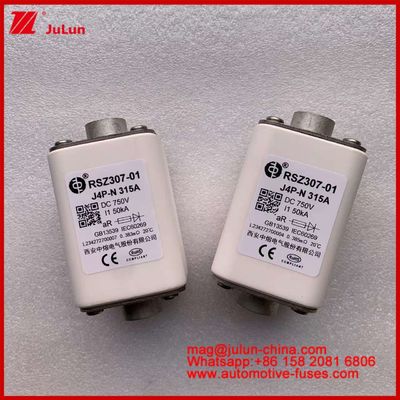 RSZ307-01 Квадратная керамика J4P-N 315A 750VDC 50KA Зарядные устройства Проводные провода Автомобильные устройства Оборудование Тип соединения болта
