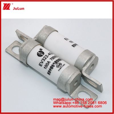 EV322 4GL 100A DC700V EV или HEV Электрическое транспортное средство компактный размер высокий номинальный ток застегнутая структура трубчатый керамический предохранитель