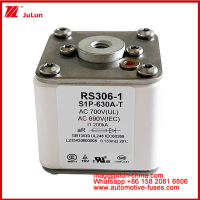 RS306-1 S1P-630A-T AC700 ((UL) Ar AC690V ((IEC) 200KV Квадратный каремический фиксированный электромобиль EV или HEV