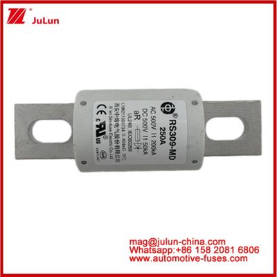 250A 500VAC Ev Fuse RS309-MD-200KA 500VDC 50KA AR Каремический постоянный ток Производительность трубчатая Автомобильная болтная стойка