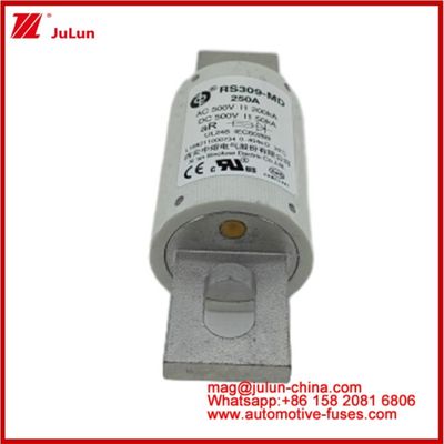 250A 500VAC Ev Fuse RS309-MD-200KA 500VDC 50KA AR Каремический постоянный ток Производительность трубчатая Автомобильная болтная стойка
