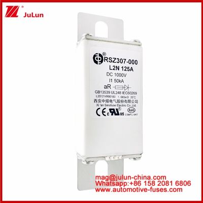 125A DC1000V 50KA AR Каремический трубчатый RSZ307-000 L2N предохранитель для защиты EV/HEV в автомобиле