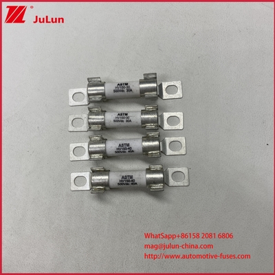 JASO D622 2006 Исполнительный стандарт DC500V Напряжение Электрический автомобиль Керамический трубчатый HV150 50BP ПЛАВКИЙ ПРЕДОХРАНИТЕЛЬ для малогабаритных транспортных средств