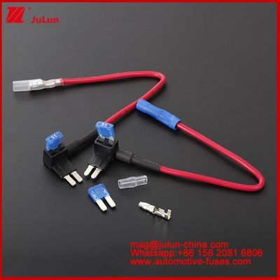 12V MINI SMALL MEDIUM Car Fuse Holder Add-A Circuit TAP Adapter Micro2/M2 Car Add-A Circuit Fuse Tap Adapter 16AWG 17-18cm Fuse Taps Holder Fuse Components For Automotive Автомобильные компоненты для автомобилей