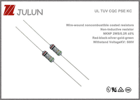 покрытое Noncombustible резистора раны провода 125V 250V