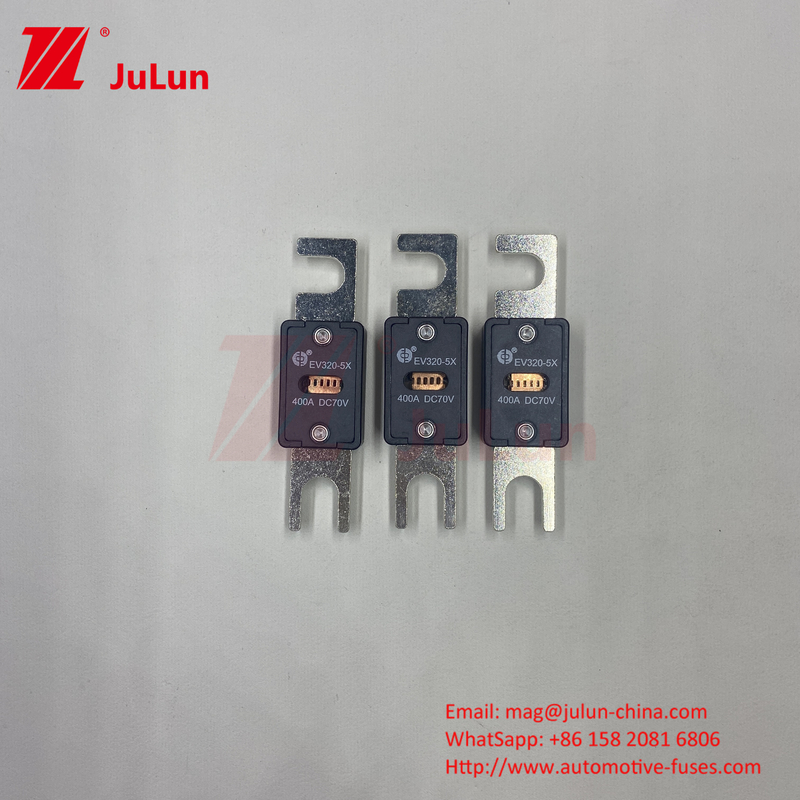 EV320-5X Кварцевая песчаная наружная труба 6kA DC EV электромобильный предохранитель 125A 70VDC болт