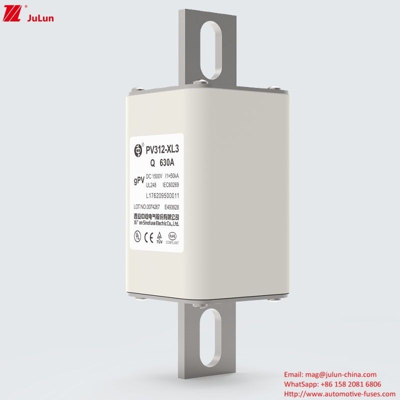 PV312-XL3-Q 630A Свертанные фотоэлектрические защитные предохранители с одобрением UL TUV CE RoHS