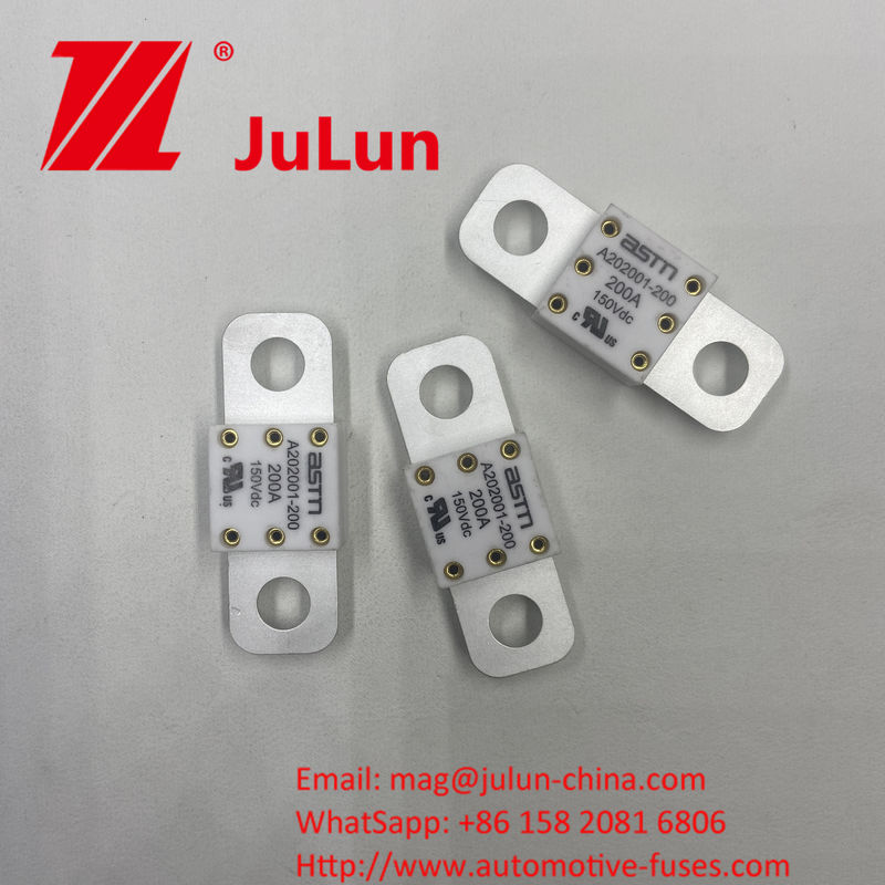 ASTM A202001-100A 150VDC Керамические автомобильные предохранители небольшого размера Рекомендуется ограниченный крутящий момент 11-13N·m для защиты от короткого замыкания высокого тока M8