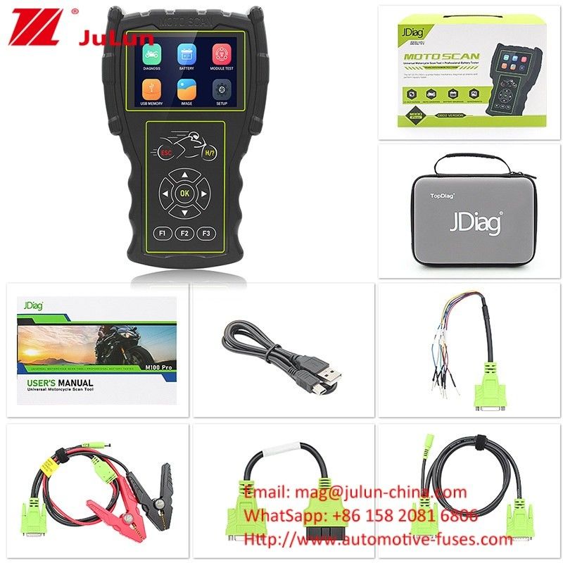 Мотоциклетный детектор M100 Pro Moto Scanner ECU OBD Диагностический прибор JDiag