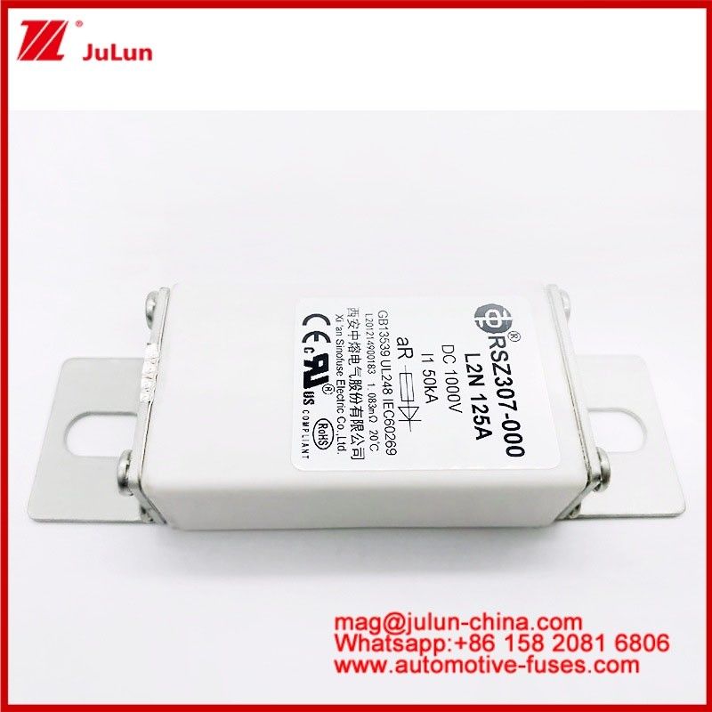 125A DC1000V 50KA AR Каремический трубчатый RSZ307-000 L2N предохранитель для защиты EV/HEV в автомобиле