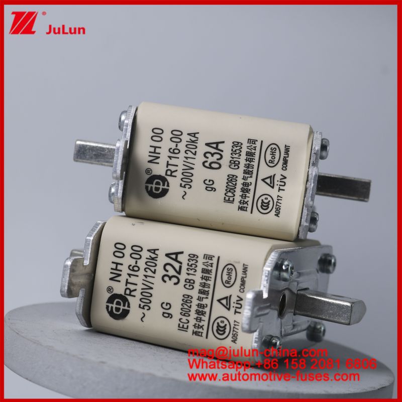 NH00 RT16-00 16A 500V 120KA Керамический Anl Фиус Автомобильный Болт Студ Монт Для EV / HEV