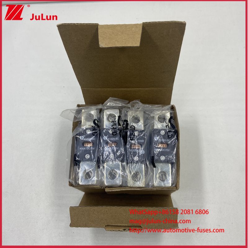 Зона продаж: Африка и т.д. Электрический транспорт. Предохранитель 400A DC70V 225A EV320-5C 5X-N. Винтовое крепление M6. Максимальное напряжение 72VDC