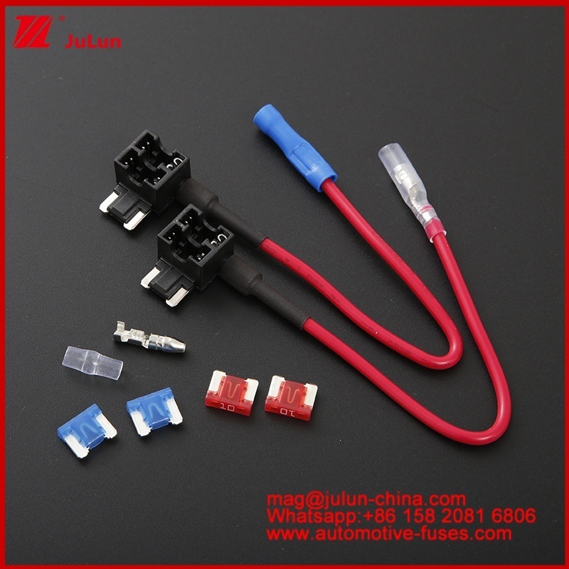 ATS / Нижний профиль Mini/Micro2/Micro3 держатель предохранителя Mini Low Profile Add-a-Circuit Fuse Tap Bullet Connector Adapter Micro Inline Fuse Holder