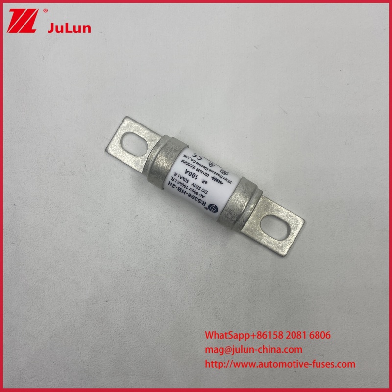 RS308-HB-2H 32-200A 550VDC 690VAC  Durable Ceramic Automobile Fuses with M6 M8 Installation Bolt and GB/T31465 Certification