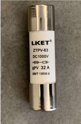 63A 1000VDC Солнечный фотоэлектрический предохранитель F - 14x51mm Температурный диапазон -50-105°C