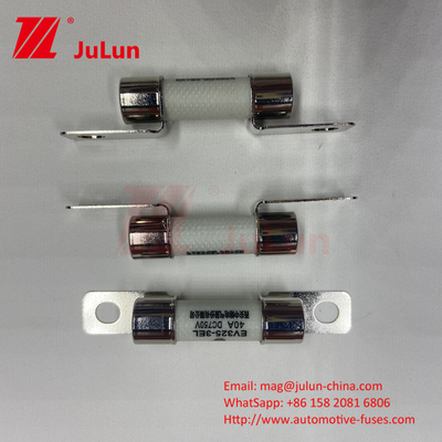 Керамическая трубка15А 40А 50А EV FUSE 750VDC EV32510A-50A 750VDC Керамические болтовые монтажные автомобильные предохранители
