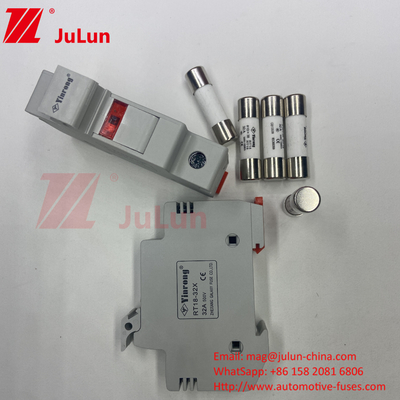 1000VDC 30kA Керамический солнечный фотоэлектрический предохранитель 10*38 DC Солнечная энергия PV Солнечный предохранитель База и 1000V предохранитель 15A 20A 25A 30A 32A