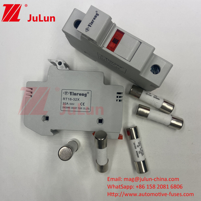 Серебряный элемент солнечного фотоэлектрического предохранителя для IEC60269.6 Стандарт Din Guide Fuse Holder