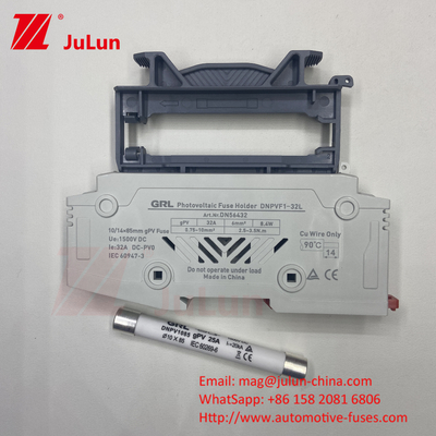 Сжигатель 1500vdc 20a DNPVF1-32L Солнечная система Pv Сжигатель 1500vdc быстрый удар Керамический DIN Rail Moun 10x85MM 1500V Тепловой сжигатель