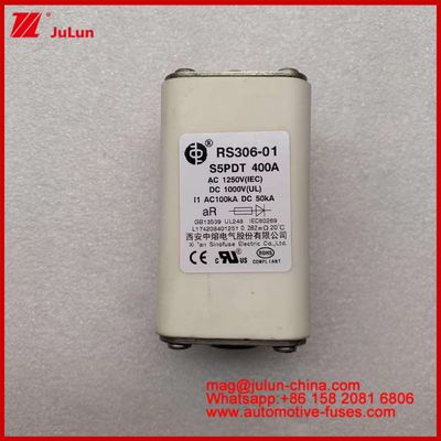 400A AC1250V IEC 100KA DC1000V UL AR Керамический квадрат Автомобильные предохранители Автомобильные предохранители для электромобилей и автомобилей