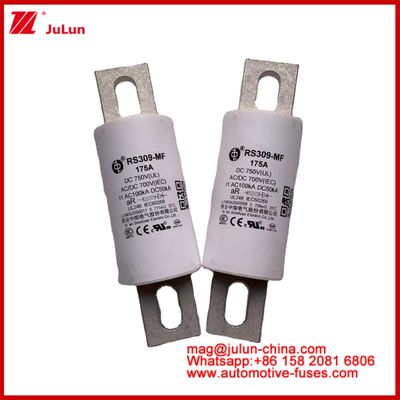 RS309-MF 175A 750VDC UL Tubular Ceramic Fuse AR 750VDC/700AC IEC 20KA GB 5-800A для электромобилей и силовых систем